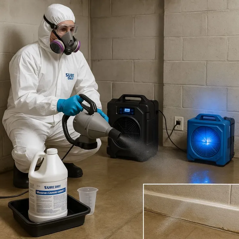 Sanitization and Odor Removal process in Cedar Hill, TX